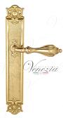 Дверная ручка Venezia на планке PL97 мод. Anafesto (полир. латунь) проходная