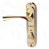 Дверная ручка на планке Apecs HP-42.0123-S-C-G-R правая (золото)