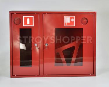 Шкаф пожарный ШПК-315НОК навесной открытый красный