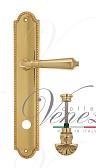 Дверная ручка Venezia на планке PL98 мод. Vignole (полир. латунь) сантехническая, пово