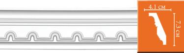 Плинтус  с орнаментом Decomaster 95112  гибкий (размер 73х41х2400)
