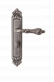 Дверная ручка на планке Val de Fiori мод. Наполи (серебро античное) сантехническая 96м