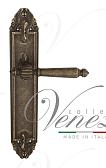 Дверная ручка Venezia на планке PL90 мод. Pellestrina (ант. бронза) проходная