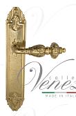 Дверная ручка Venezia на планке PL90 мод. Lucrecia (полир. латунь) проходная