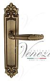Дверная ручка Venezia на планке PL96 мод. Angelina (мат. бронза) проходная